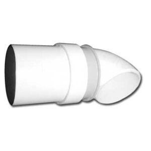 BI635 White Central Vacuum Bag Adapter with Easy Installation
