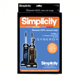 Simplicity SXH-6 Genuine HEPA Vacuum Bags, Type X