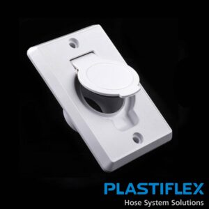 Central BI094 Plastiflex White Vacuum Valve Door - Toilet Seat Style