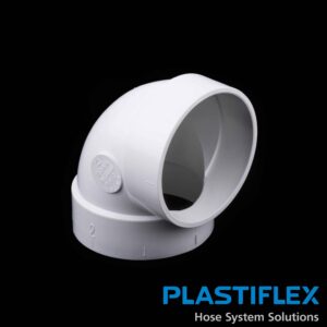BI224 Central Vacuum 90-Degree ELL Connector for Wall Installation