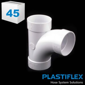 BI200CS-45 Central Vacuum Plastiflex 90-Degree Sweep Tee