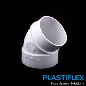 BI220 Central Vacuum Plastiflex 45-Degree ELL Spigot Connector