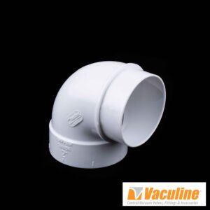 BI226 Vaculine Central Vacuum 90-Degree Short Sweep Connector for Enhanced Airflow