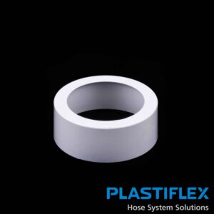 Central BI257 Plastiflex White Floor Mount Central Vacuum Adapter