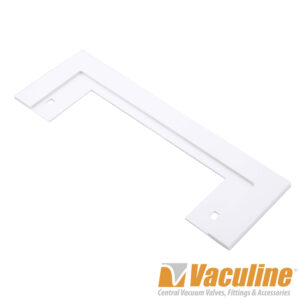 BI801 Vaculine White Central Vacuum Cansweep Trim Plate