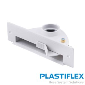 BI700 Vacpan White Flush Mount Sweep Inlet for Central Vacuum