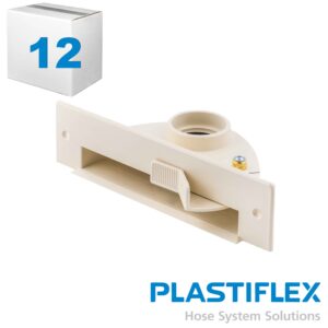 BI705CS-12 VACPAN Almond Flush Mount Central Vacuum Sweep Inlet
