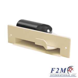 BI780A Central Vacuum Automatic Dustpan Sweep Inlet, Almond Flush Mount with Elbow