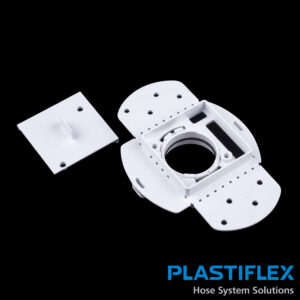 Central BI116 Plastiflex White Plastic Back Plate - With Seal & Plaster Guard