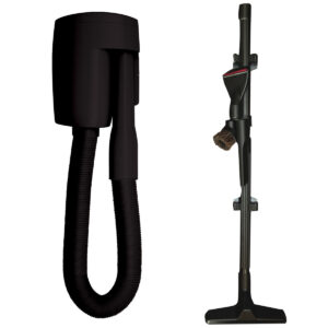BIWF2-K Wally Flex Black Central Vacuum Inlet & Stretch Hose Kit with Tools