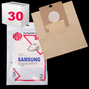 Samsung Canister Vacuum Paper Bags BA20301CS-30 (20301) - 5 Pack