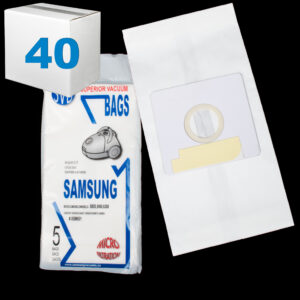 Samsung Canister Vacuum Paper Bags XSM601CS-40 (20601) - 5 Pack