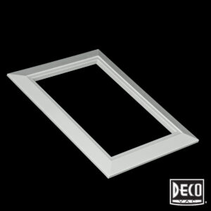 DECO BI041GR Central Vacuum Wall Valve Trim Plate - Sleek Grey