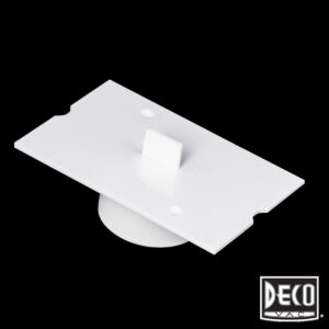 DECO BI284 White Plastic Plaster Guard for Central Vacuum Back Plate