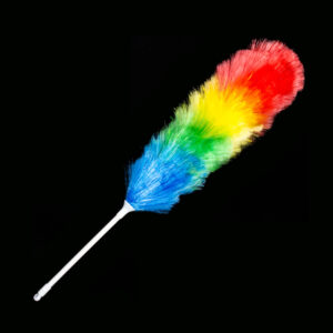 Rainbow Duster SJ225, Four-Color 26.5-inch Length, SJ225 Multi-Color Cleaning Duster with Extended Reach